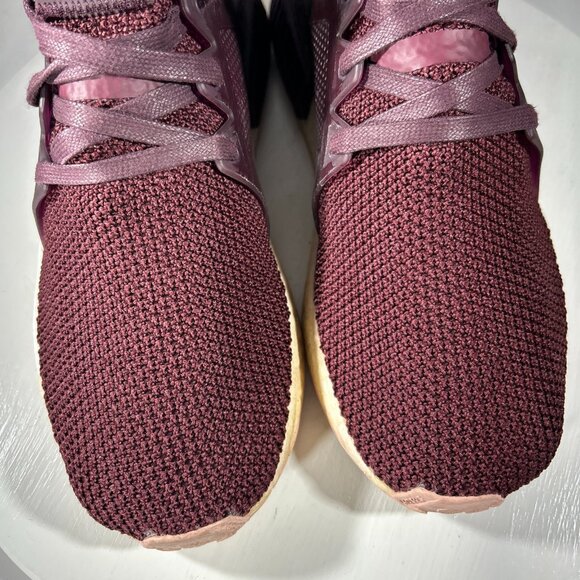 Adidas NMD XR1 Womens Size 8 Running Shoes Knit Sneakers Burgundy Red Boost Walk - Picture 5 of 13